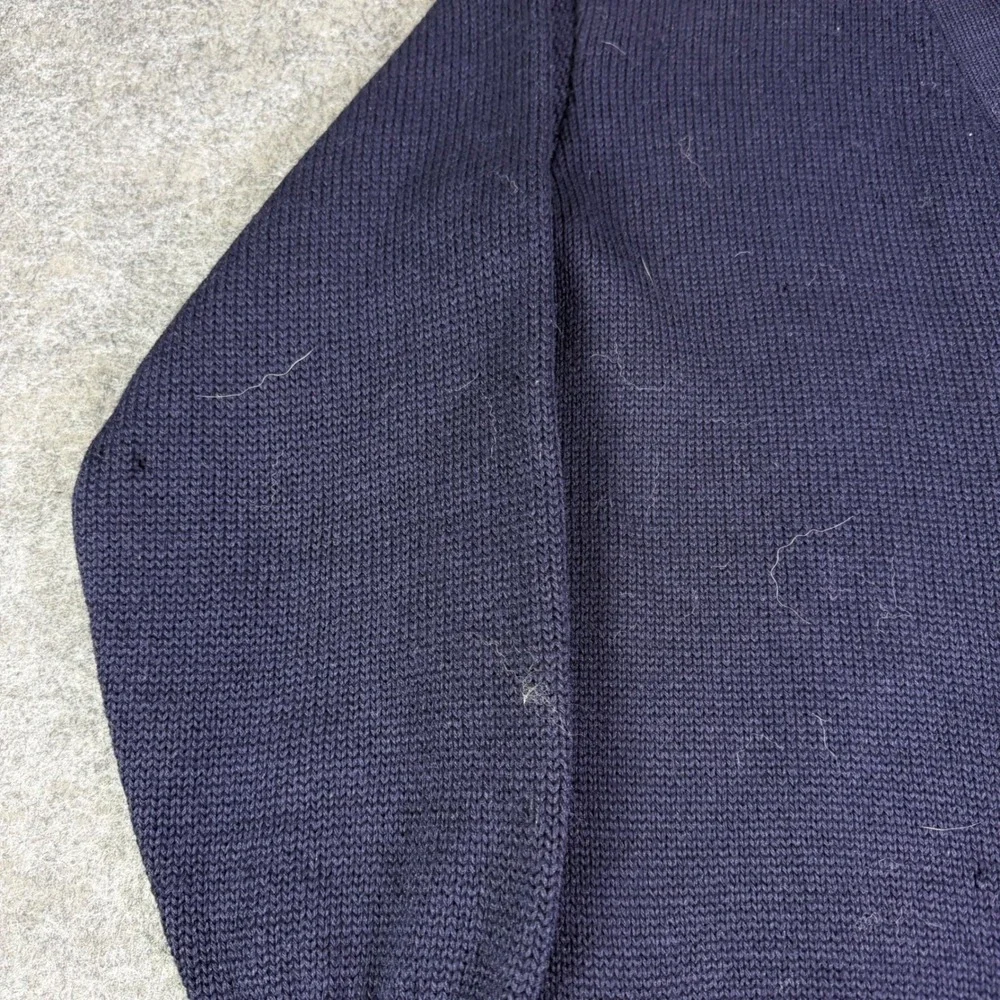 Vintage Standard Pennant Co Letterman Cardigan Navy Blue NC Patch Sweater